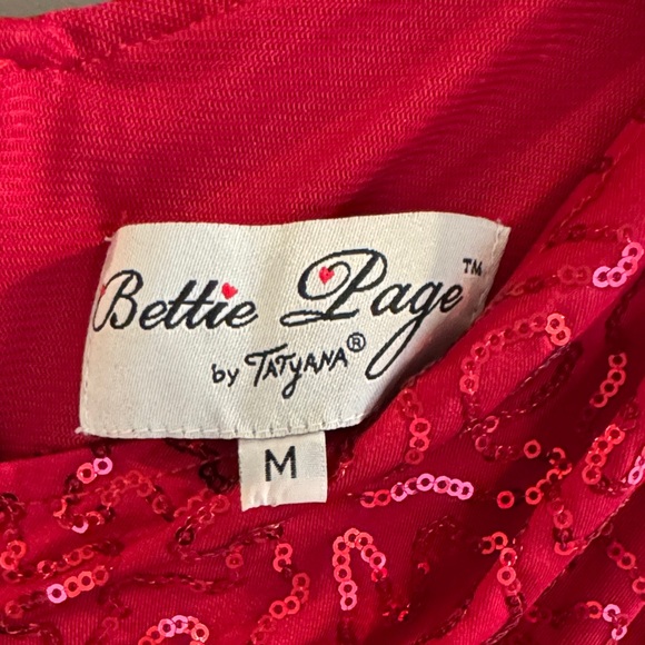 Tatyana Bettie Page Marilyn Red Sequin Dress - Picture 2 of 12